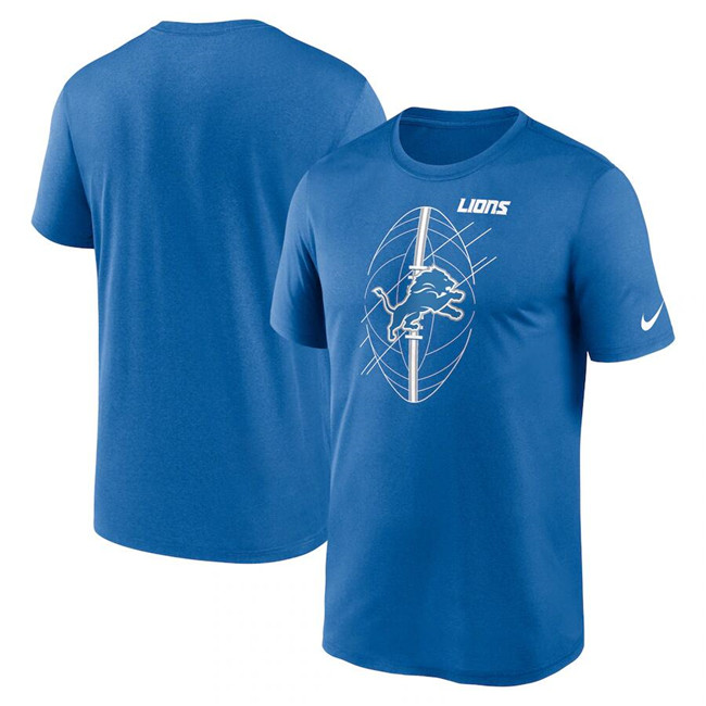 Men's Detroit Lions Blue Legend Icon Performance T-Shirt